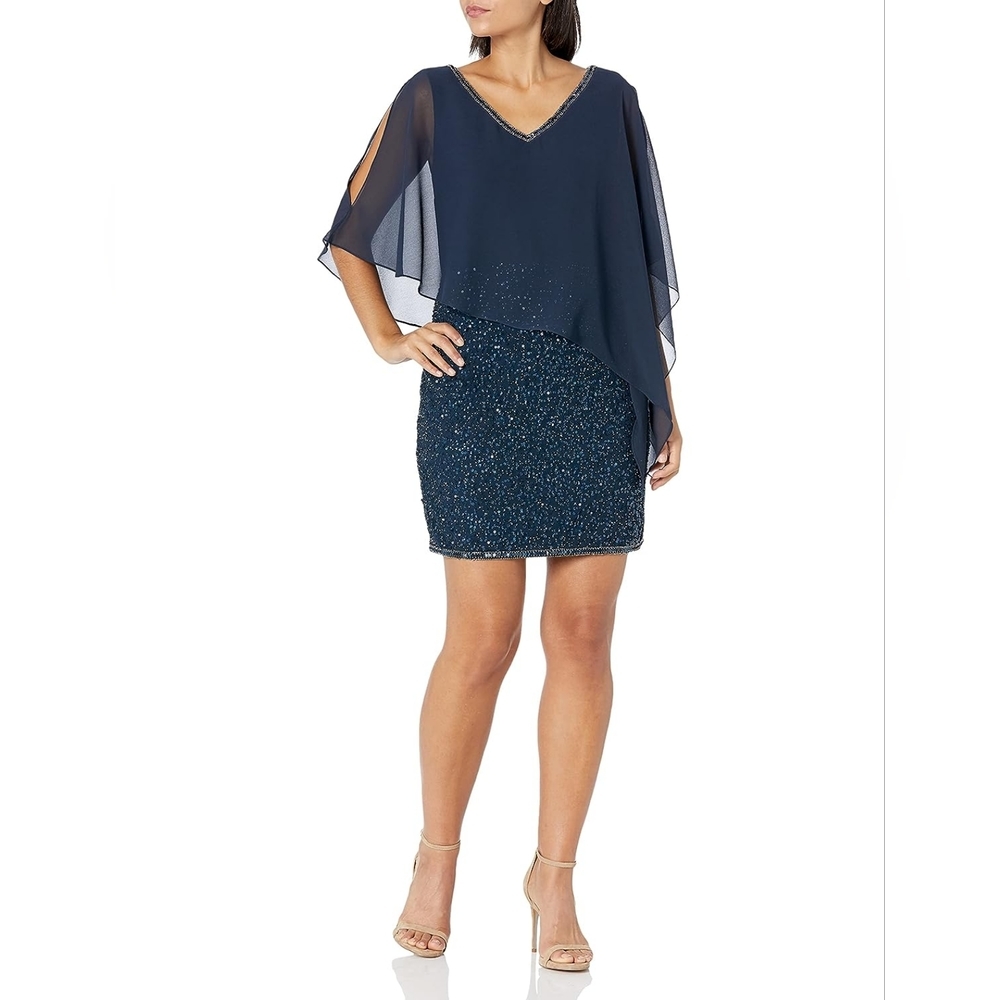 NWOT J Kara Beaded Cocktail Dress 22W